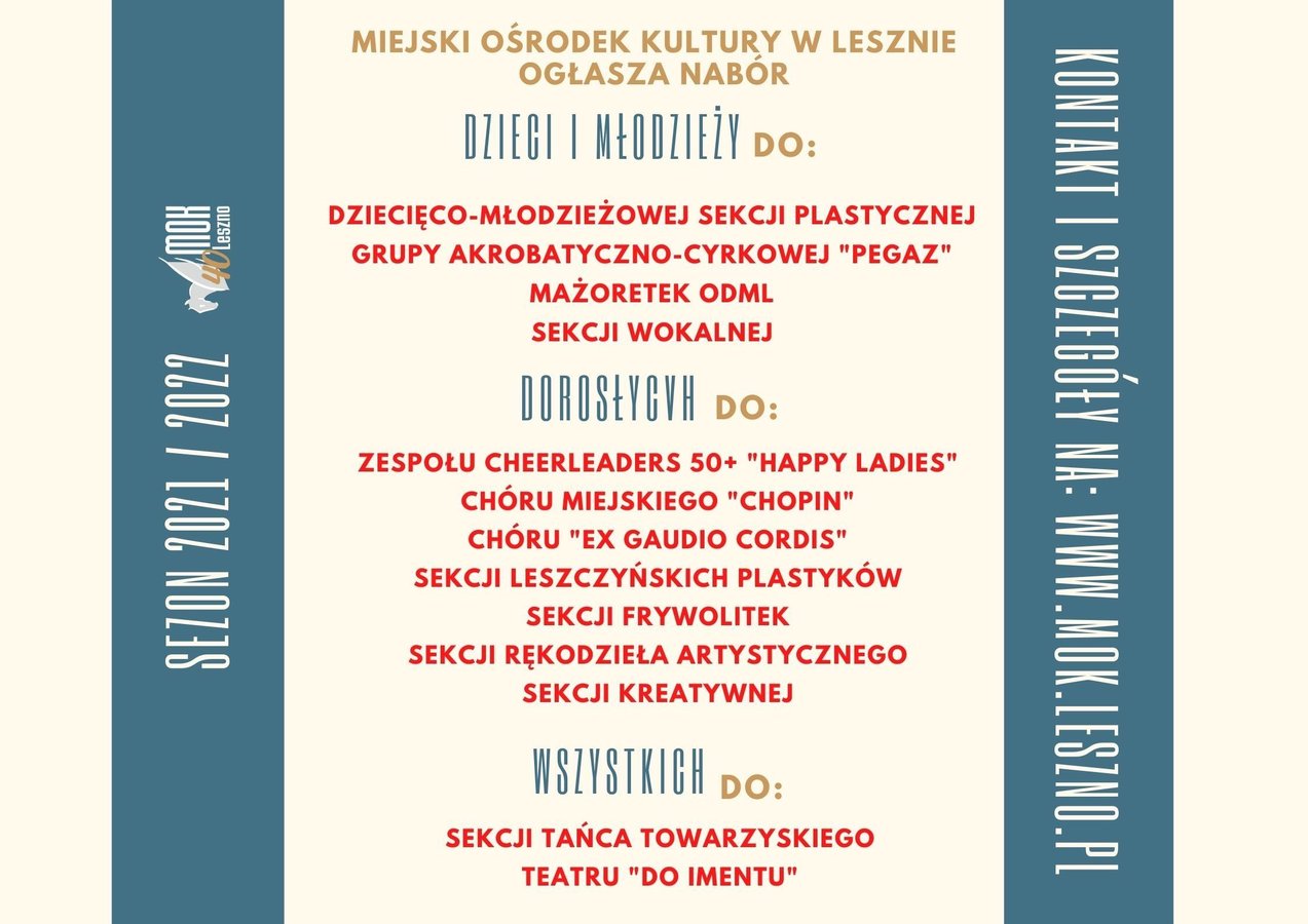 Rozwijaj pasje z MOKiem