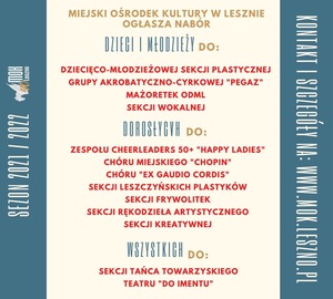 Rozwijaj pasje z MOKiem