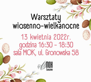 Rodzinne warsztaty wiosenno-wielkanocne!