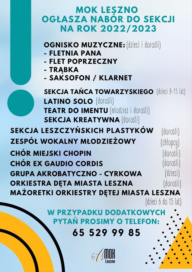 Ruszają nabory do sekcji MOK