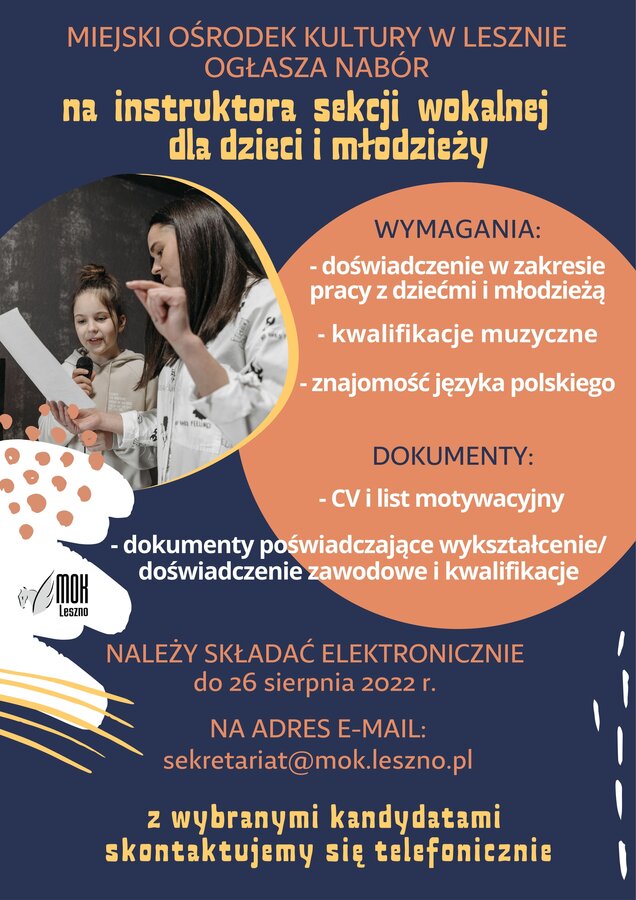 Szukamy instruktorów!