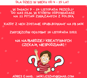 Zabawa z okazji Święta Niepodległości!