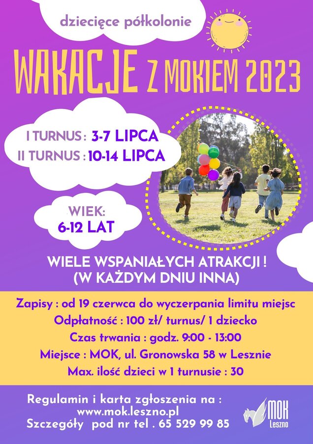 WAKACJE Z MOKiem 2023