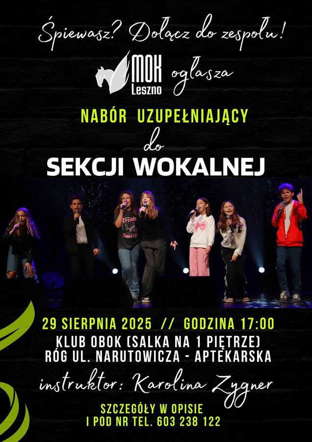 Przesłuchania do sekcji wokalnej MOK