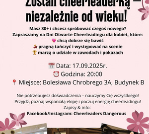 Nabór do grupy Cheerleaders Masters 30+