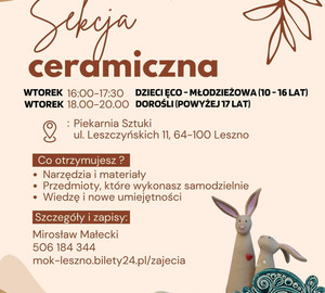 Sekcja ceramiczna - nowa sekcja w MOK.